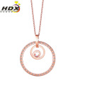 Accesorios de moda Joyas de acero inoxidable Collar de diamantes de oro (hdx1139)